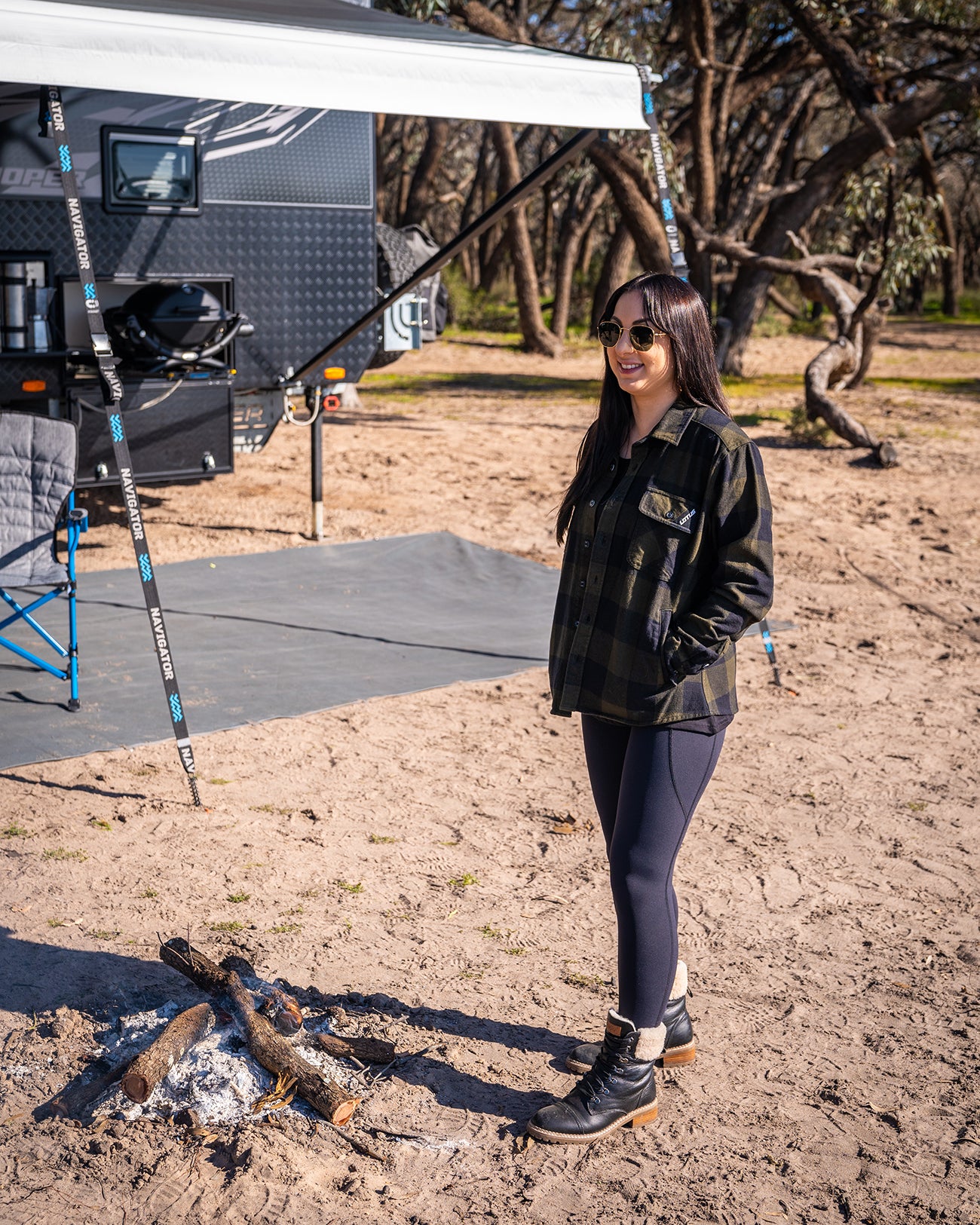 Lotus Caravans Flannelette Shirt - Womens