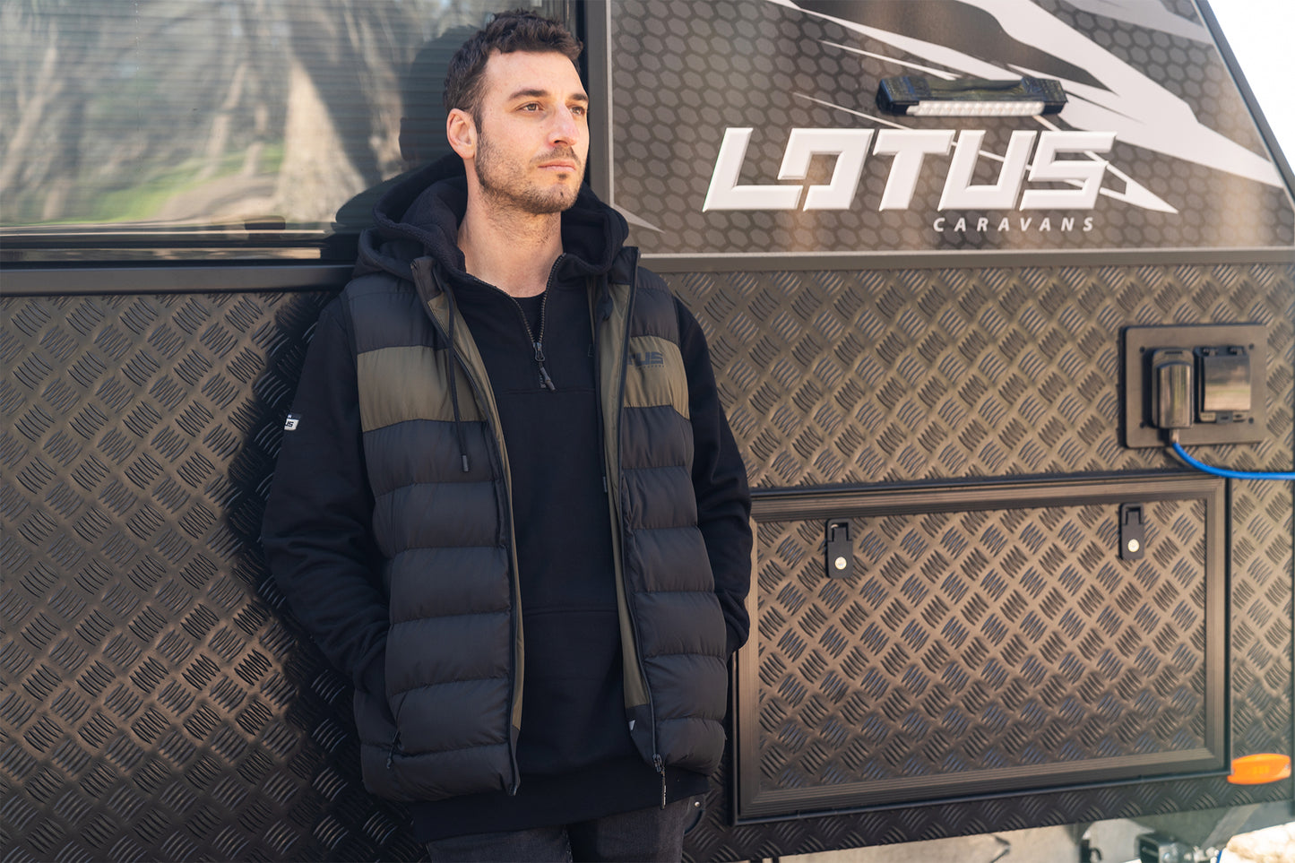 Lotus Caravans Adventure Hoodie - BLACK - Mens